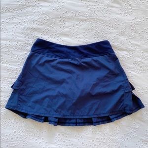 Ivivva by lululemon blue tennis skirt